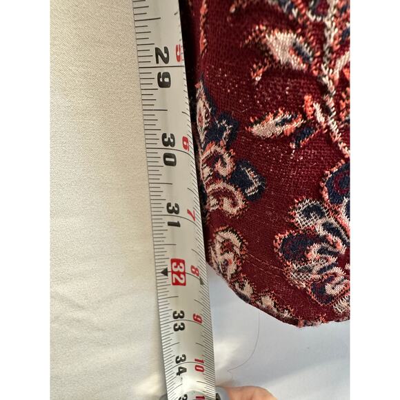 ANTHROPOLOGIE Damask Jacquard Flare Pants Multicolor Size US 14 - Picture 4 of 9